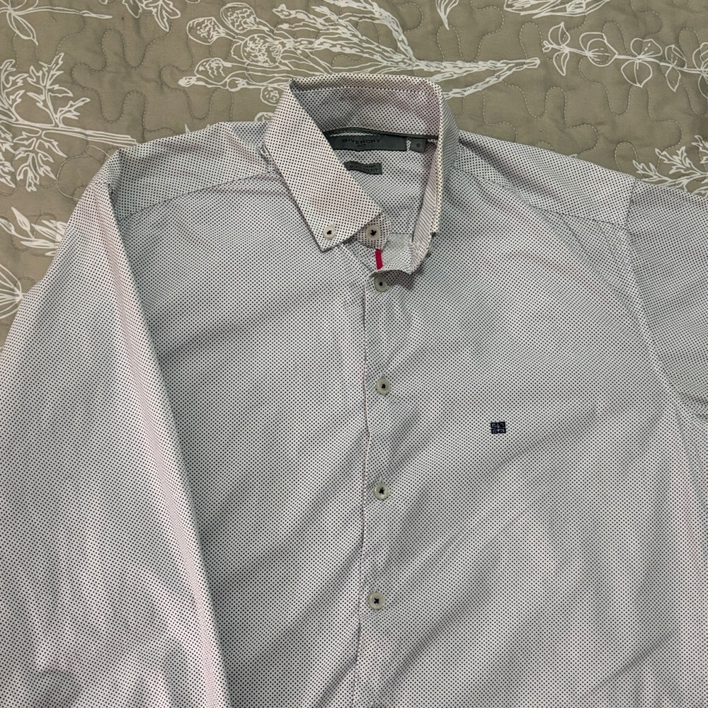 Givenchy White Patterned Shirt